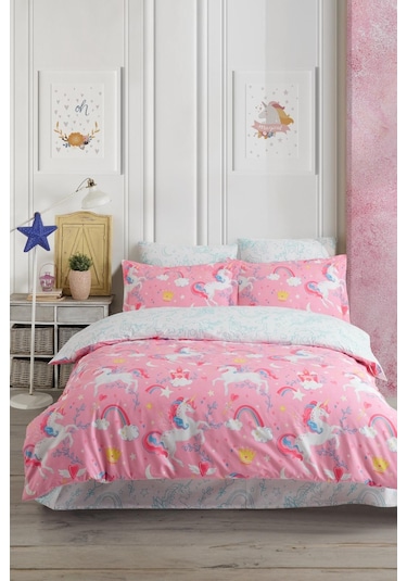 Soley Pony %100 Pamuklu Çift Kişilik Nevresim Takımı 001