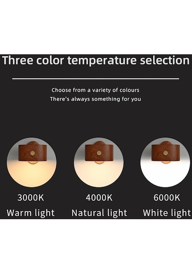 Cbtx 0604 Akıllı Mini Radar Sensör Başucu Gece Lambası Masa Lambası - Açık Kahverengi