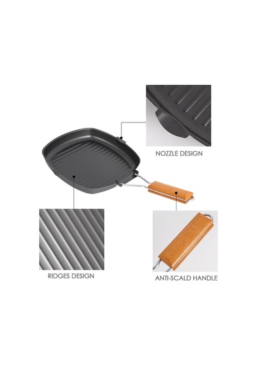 Geeksen Açık Hava Izgara Tavası Küçük Çok Renkli