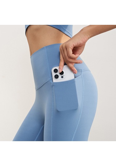 Butu Ck1621 Nuls Dikişsiz Cepli Kadın Egzersiz Fitness Koşu Yoga Pantolon Taytı