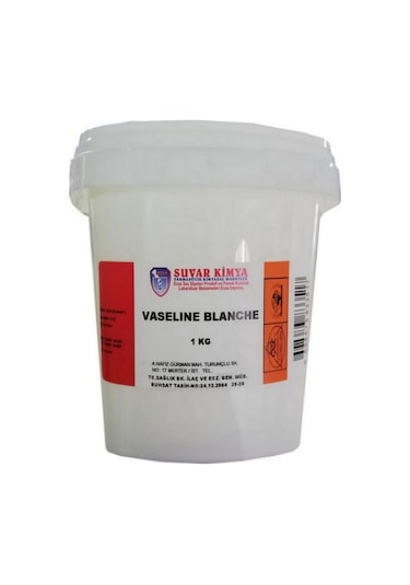 Suvar Kimya Katı Vazelin Beyaz 1 KG