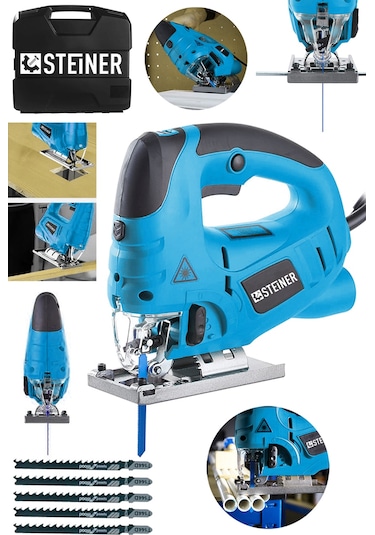 Steiner 4000 Watt Lazerli Otomatik Dekupaj Çantalı Mavi + 5 Uç