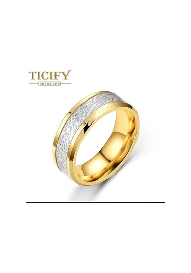 Altın Kişisel Trend Titanyum Çelik Sis Rodge Yüzük Yüzük Kadın Yüzük Yüzük 13 Altın