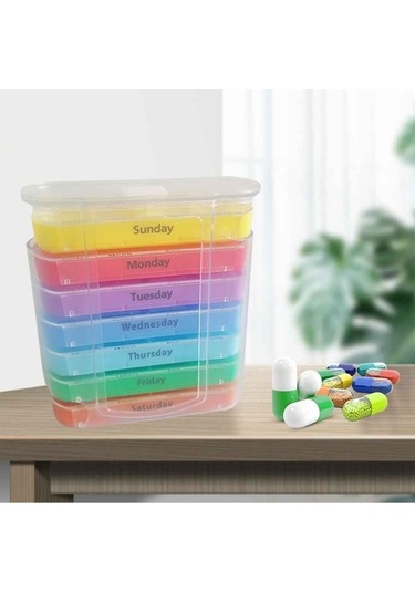 Pazly Vitamin Suntek Kasa Hap Haftalık Günlük Düzenleyici 7 Ub Diğer