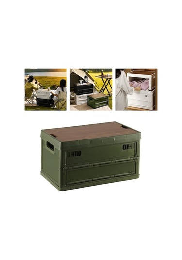 Createtech Yeşil 30l Organizatör Kutu Araba Bagaj Çöp Vaka Suntek Gb Çok Renkli