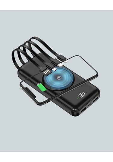 İphone Ve Android Uyumlu 10000mah Powerbank Hem Kablolu Hem Kablosuz Diğer