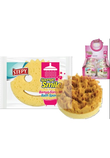 Stepy Smile Banyo Süngeri X 2 Paket Sarı