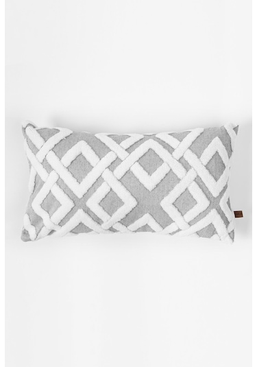 Jakarlı Kırlent 28X50 Cm Mila Gri