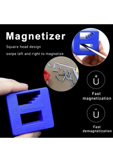 S Turuncu Yüksek Kaliteli Magnetizer Demagnetizer Aracı Tornavida Manyetik Toplama Aracı Tornavida El Aracı Hızlı Mıknatıslama Makinesi 1 Adet 9218