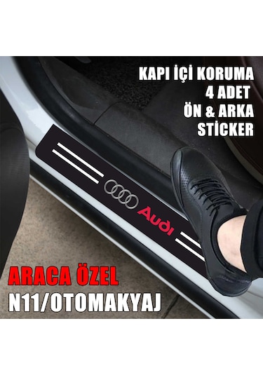 Audi S4 Kapı İç Koruma Ayaklık Sticker Markalı