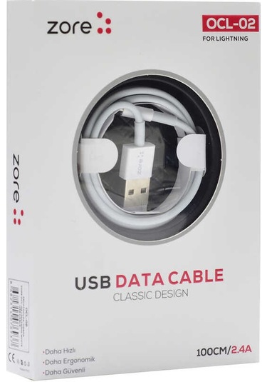 Ekılıf - Lightning Usb Kablo Ocl-02 - Beyaz - T15866 Beyaz