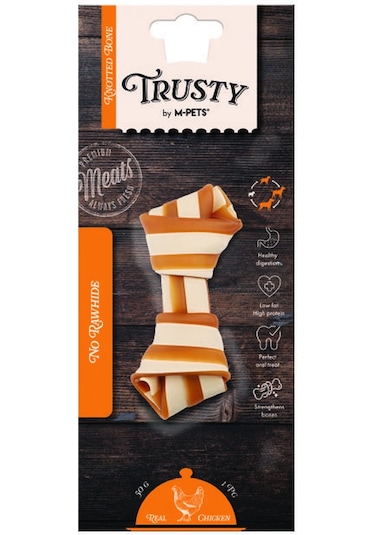 M-pets Trusty Tatlı Patatesli Tavuklu Düğüm Kemik 50 Gr 11,5 Cm