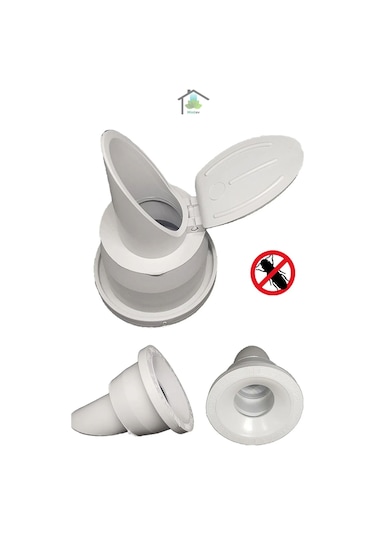 Mintev Lavabo Koku Giderici Çek Valfli Haşere Önleyici Lavabo Gider Adaptör Conta Ø50