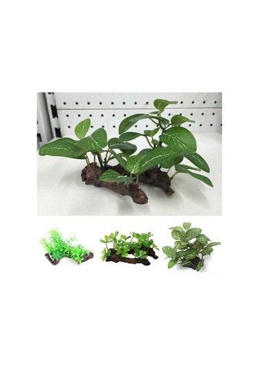 Xiyyadms Ev Dekorasyonu İçin Gerçekçi Sualtı Bitkisi Ve Kök Seti - 10x6x5cm Boyutlarında Dayanıklı Malzeme
