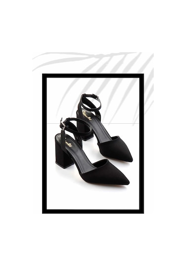 Mat Siyah Kadın Klasik Topuklu Ayakkabı K01726140038 Mat Siyah