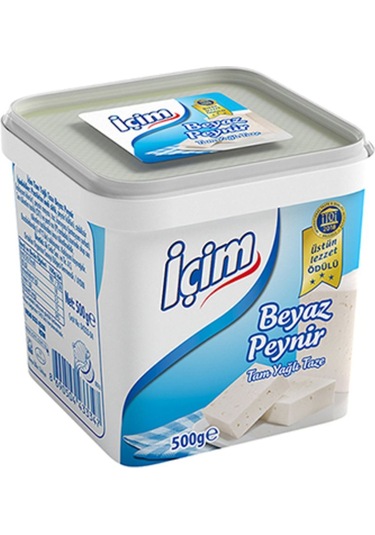 İçim Tam Yağlı Beyaz Peynir 500 G X8 Paket Yoğun Lezzetli Ve Kıvamlı Peynir