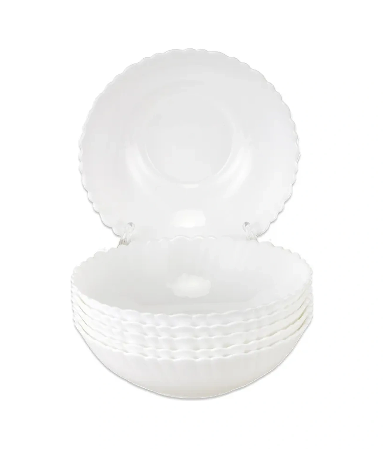 Prıma Collectıon La Dame Blanche 17,5 Cm 6'lı Çorba Tabağı Seti 316072132 Beyaz