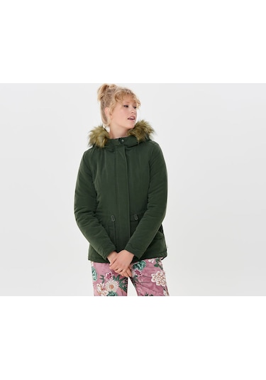Only Yeşil Kadın Günlük Mont 15158948-Pe Lucca Parka Jacket Oyw P