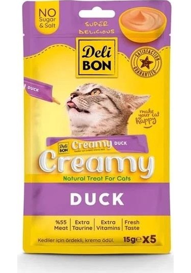 Delibon Creamy Ödül Maması Ördekli 15gr 5li Paket