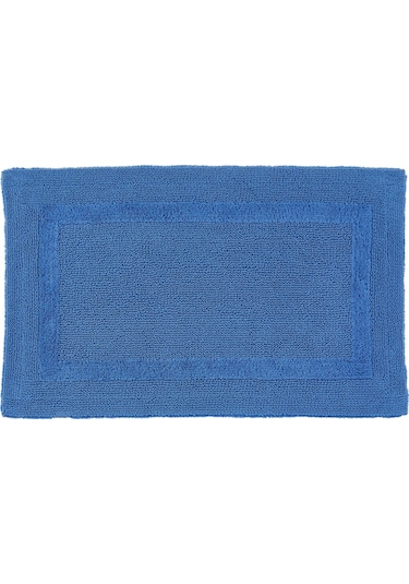 Reversible Banyo Paspası, %100 Mısırlı Pamuk Mavi