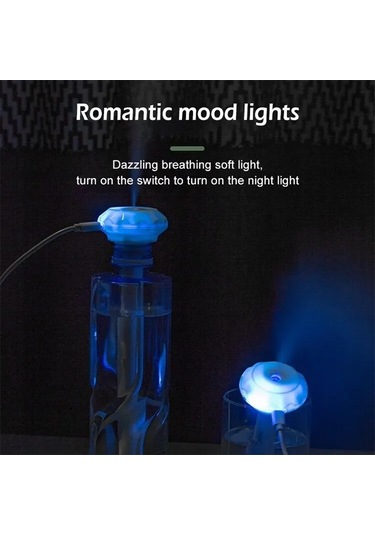 Usb Takılabilir Mini Taşınabilir Ayrılabilir Araba Nemlendirici, Özellik: Nemlendirici + 1 Takım Çubuklar