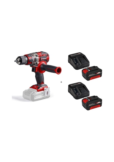 Einhell TP-CD 18/80 Li Bl Solo Darbesiz Matkap Vidalama + 2 x 4 Ah Starter Kit Akü