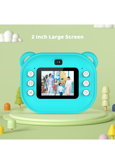 Suofeng Çocuklar İçin Anında Baskı Yapabilen 1080p Dijital Fotoğraf Makinesi - Renkli Çerçeveler Ve Video Kayıt Özellikli