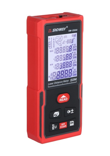 Reedark Sndway Sw-ds50 Taşınabilir Lazer Mesafe Ölçer, 50m Hassas Ölçüm, Kızılötesi Elektronik Cetvel, Pil Hariç