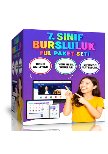 7. Sınıf Bursluluk Hazırlık Eğitim Seti Online Ful Eğitim