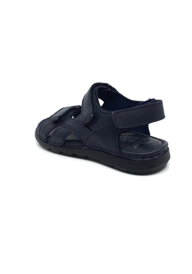 Luis Figo %100 Deri Ortopedik Yazlık Rahat Erkek Sandalet Terlik Yeni Sezon 40-44 Lacivert