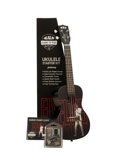 Kala Elvis Viva Las Vegas  Concert Ukulele Eğitim Seti