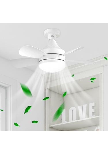 Trendooze Yatak Vantilatörü Tavan Suntek Restoran Odası Magideal Işıklı İçin Ev Hq Beyaz