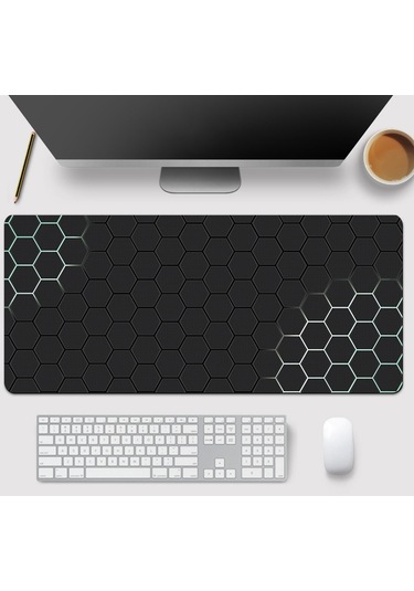 Cbtx 300x900x3mm Büyük Mouse Pad Petek Desenli Bilgisayar Oyun Masaüstü Mat - Stil 1