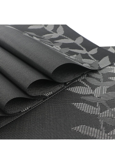 Kahverengi 6 Adet Pvc Masa Paspasları Kaymaz Su Geçirmez Placemats Yaprak Çiçek Ağacı Masa Dekoratif Paspaslar Mutfak Aksesuarları Kahverengi