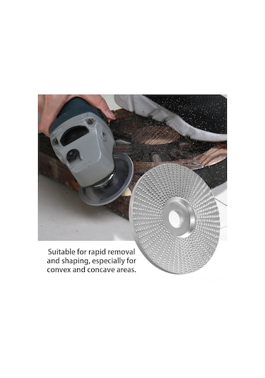 Padalink Tungsten Karbür Kaplı 84mm/100mm Açılı Taşlama Diski - 5/8" Delikli Hızlı Malzeme Aşındırma