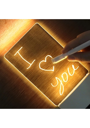 Usb Mesaj Panosu Tatil Işık Kalem Not Kurulu İle Yaratıcı Led