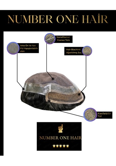 Number One Hair Apollo 6 8 4b Siyah