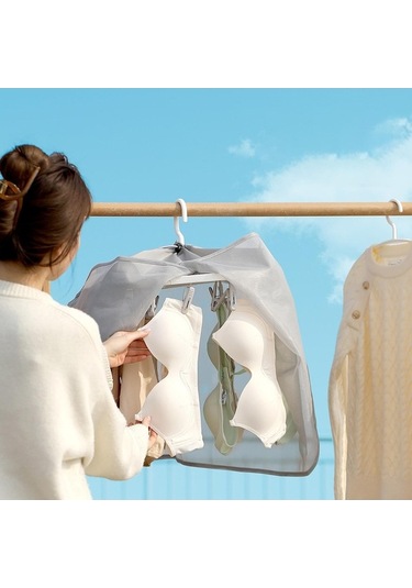 Pazly Toz Suntek Rafı Örtüsü Kurutma Için Giysi Dolap Depolama Balkon Ov Gri