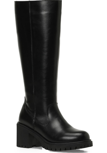 Butigo 25k-6009 5pr Siyah Kadın Topuklu Çizme 000000000102054645 Siyah