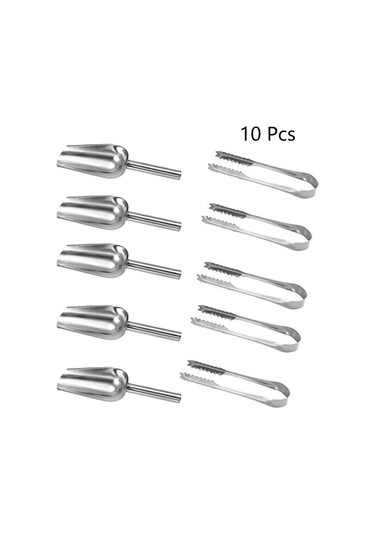 Paslanmaz Çelik Servis Maşası, Dondurma, Evcil Hayvan Maması, Mutfak Gereçleri Ve Izgara Aletleri İçin Çok Amaçlı Sap B