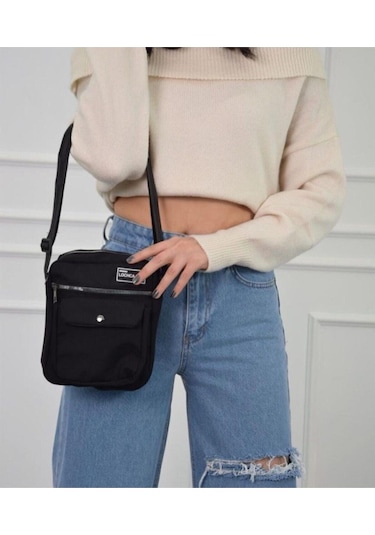 Unisex Siyah Askılı Ve Omuz Çantası Siyah