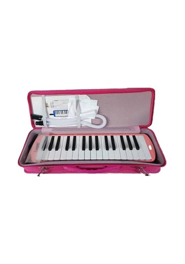 Logon Melodika 32 Tuşlu Klavyeli Pembe Pembe