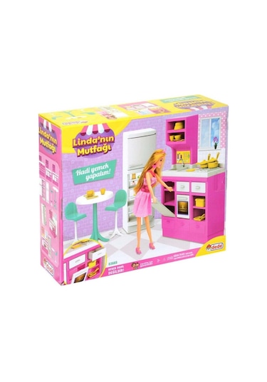 Fen Toys Linda'nın Aksesuarlı Oyuncak Aşçı Mutfak Seti