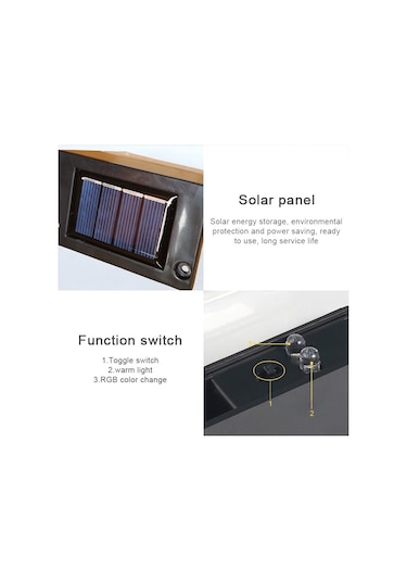 Sones 6 Pcs Led Güneş Enerjili Güverte Işığı Su Geçirmez Bahçe / Ev / Araba Yolu / Merdiven / Dış Duvar