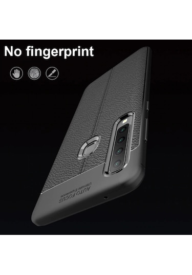 Galaxy A9 2018 Kilif Deri Desenli Kamera Korumali Silikon 493896154