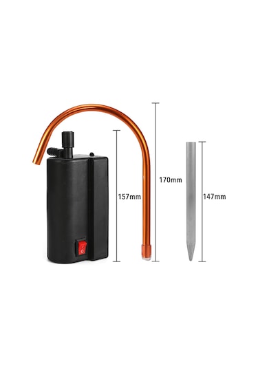 Mufunye Balık Tutma Otomatik Su Alma Makinesi - Taşınabilir Alüminyum Su Pompası, 8 Saat Kullanim Süresi, 1.85m Hortum Pil Dahil Değil