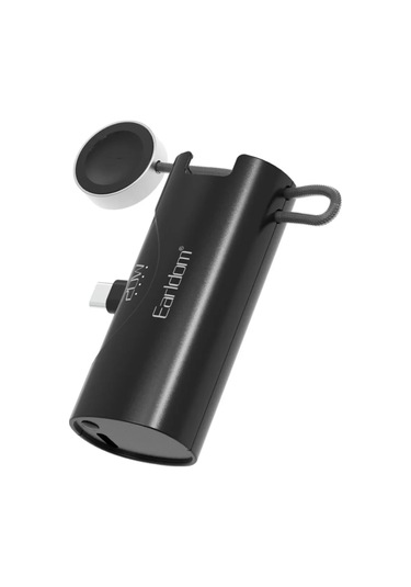 Earldom PD46 5000 mAh Type-C 20 W Hızlı Şarj Mini Powerbank Siyah