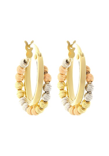 Moom Mücevherat Kadın 14 Ayar Altın 3 Renk Dorica Toplu Düz Halka