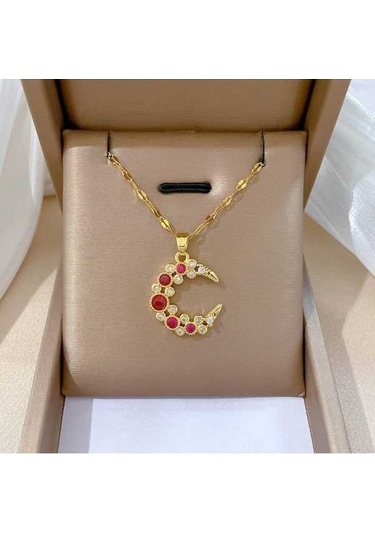 Dancemonkey Çok Yönlü Titanyum Çelik Lüks Kolye - Tgxl63 Altın