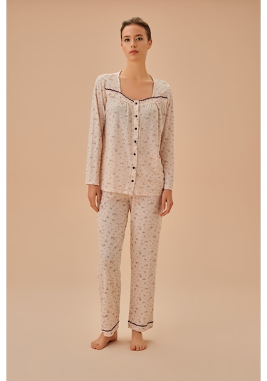 Suwen Young Mother Maskülen Pijama Takımı Sh25162660b334 Pembe